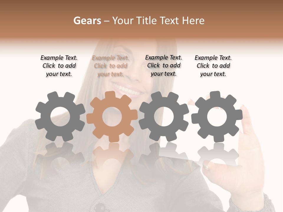 Advertisement Group Paper PowerPoint Template