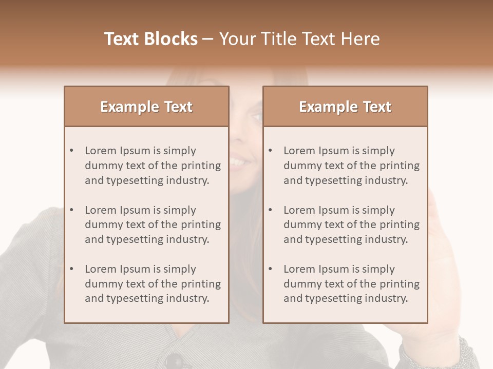 Advertisement Group Paper PowerPoint Template