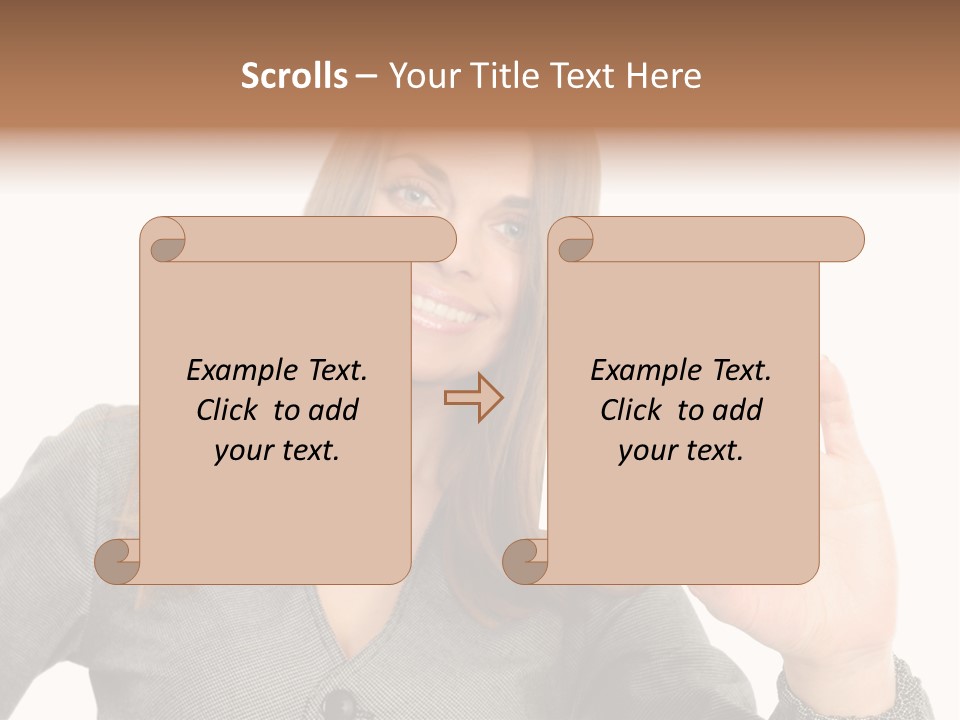 Advertisement Group Paper PowerPoint Template