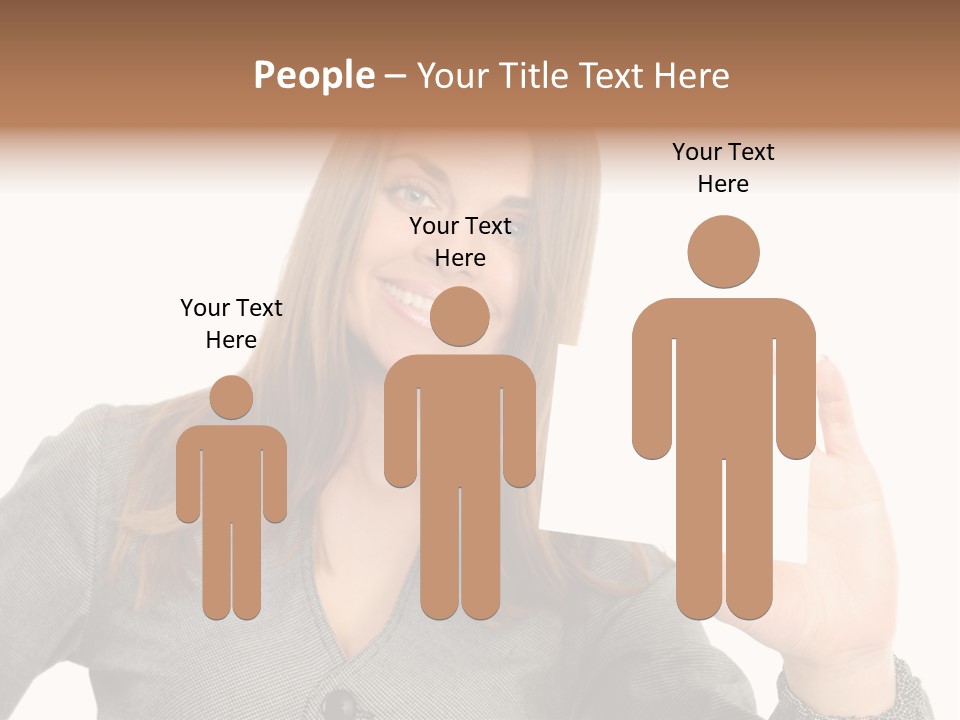 Advertisement Group Paper PowerPoint Template