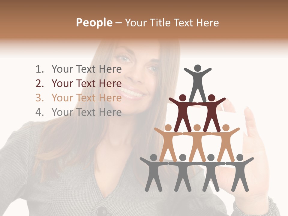 Advertisement Group Paper PowerPoint Template