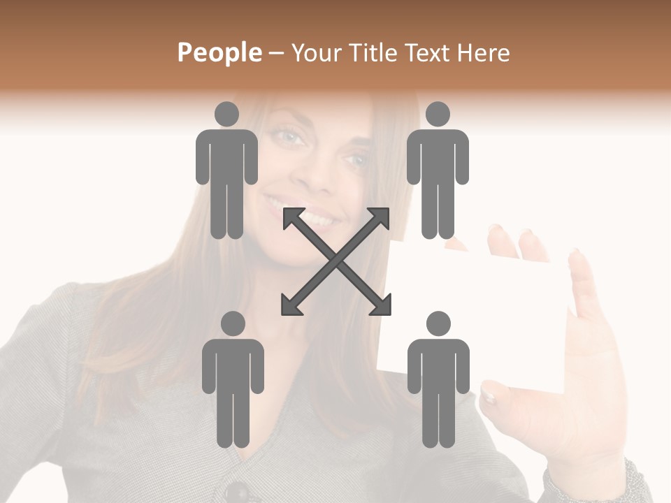 Advertisement Group Paper PowerPoint Template