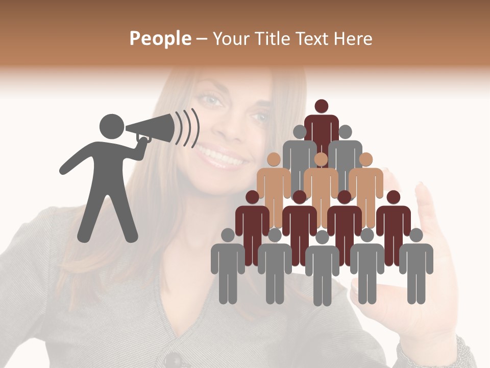 Advertisement Group Paper PowerPoint Template