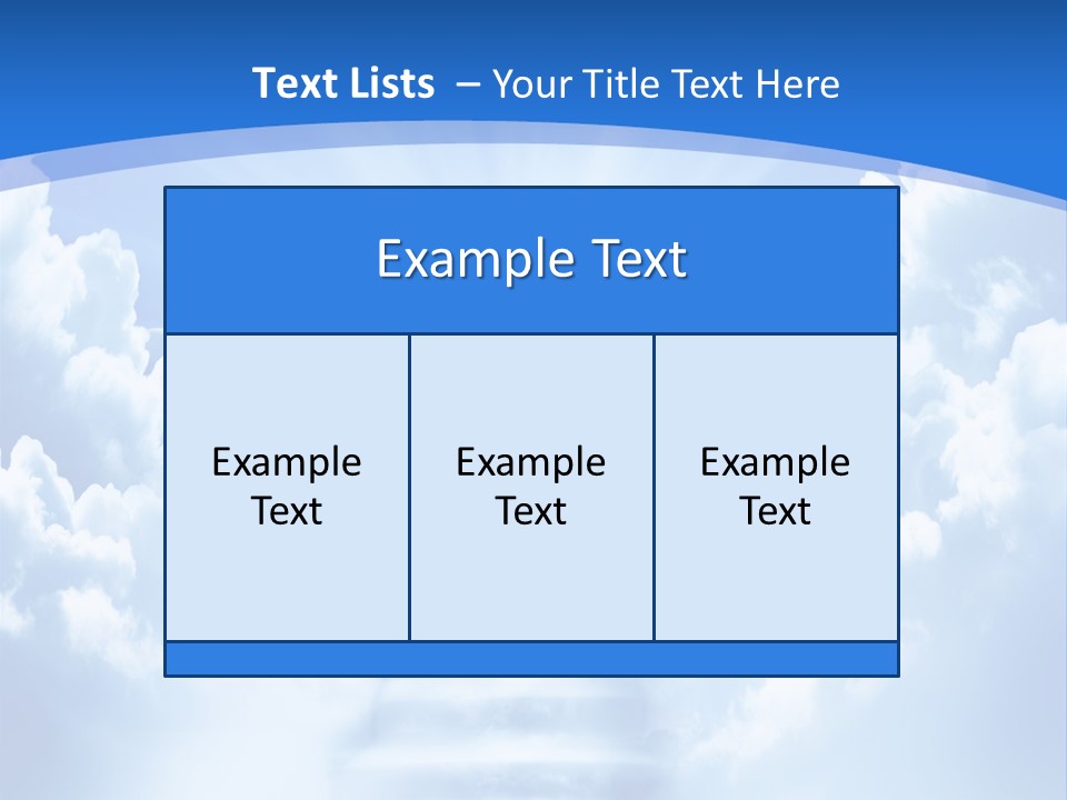 A Stairway Leading To The Sky With Clouds In The Background PowerPoint Template