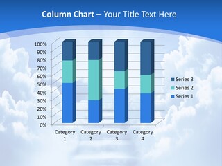 A Stairway Leading To The Sky With Clouds In The Background PowerPoint Template