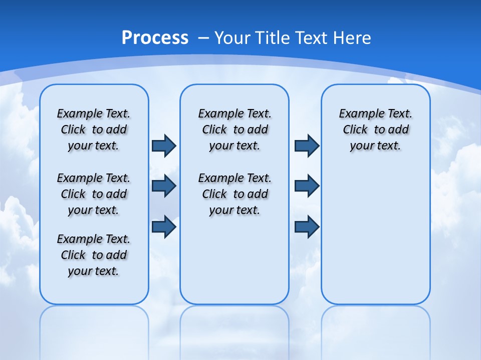 A Stairway Leading To The Sky With Clouds In The Background PowerPoint Template