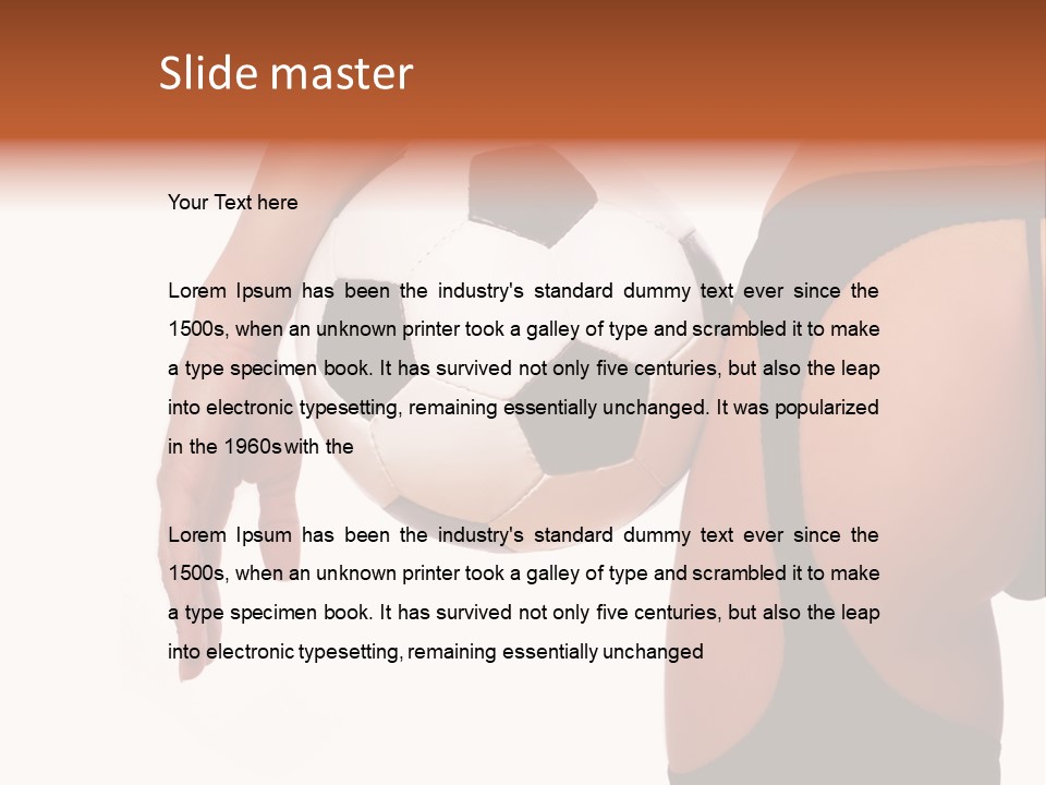 Youth Person Foot PowerPoint Template