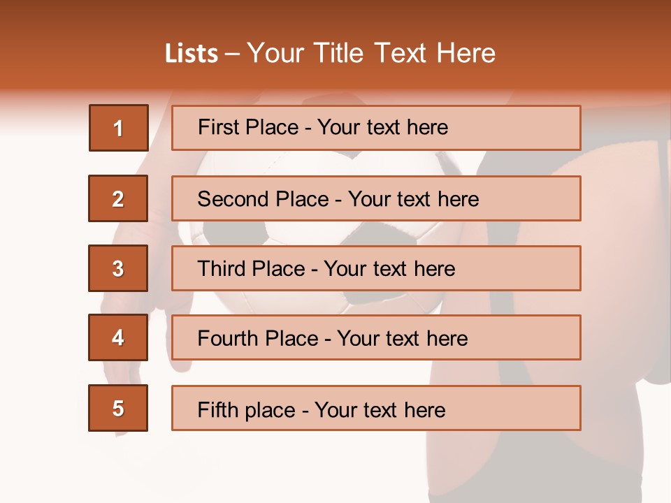 Youth Person Foot PowerPoint Template
