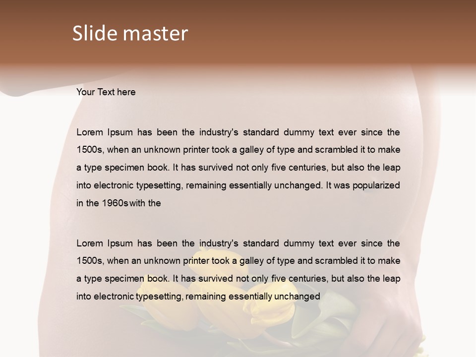 Daddy Belly Expecting PowerPoint Template