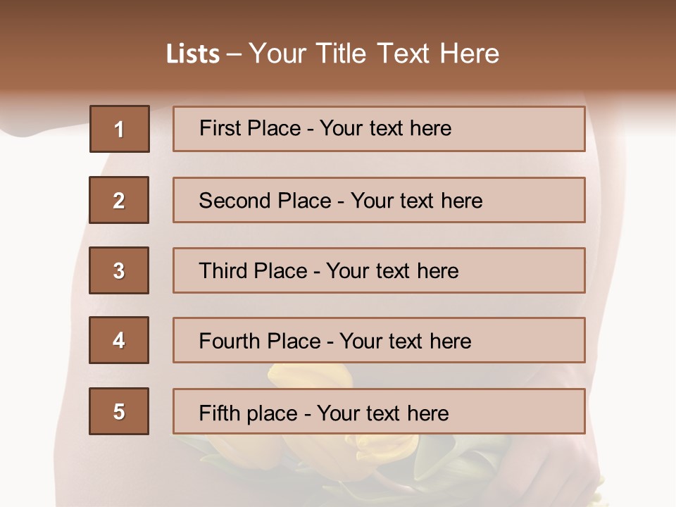 Daddy Belly Expecting PowerPoint Template