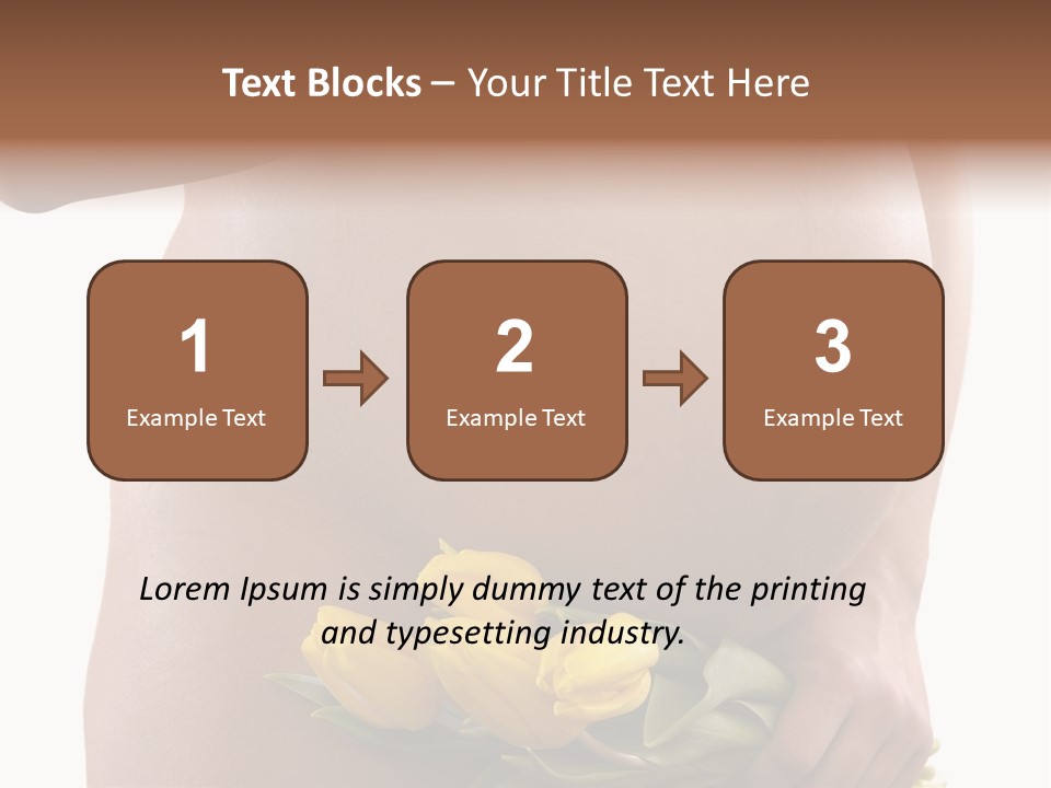 Daddy Belly Expecting PowerPoint Template