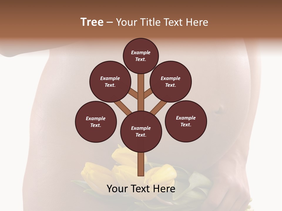 Daddy Belly Expecting PowerPoint Template