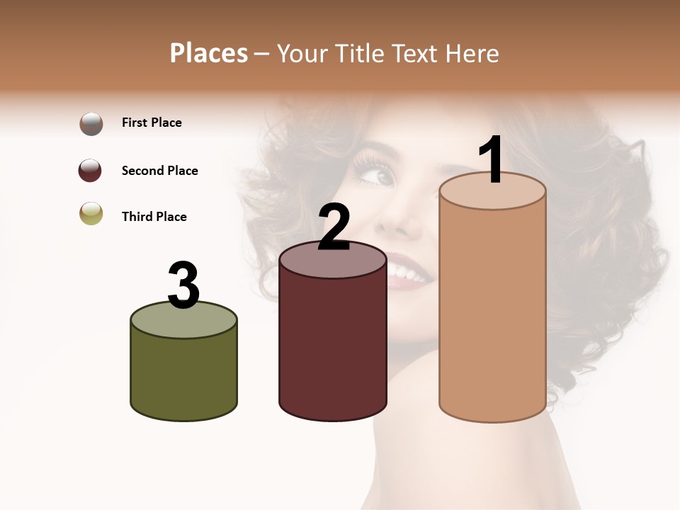 Lady Face Hands PowerPoint Template