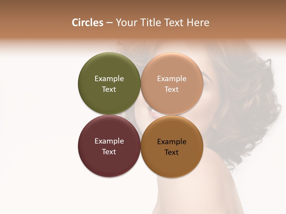 Lady Face Hands PowerPoint Template