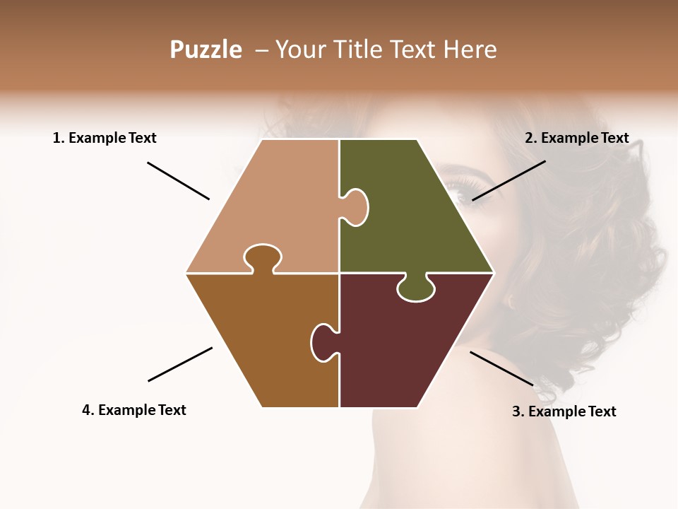 Lady Face Hands PowerPoint Template