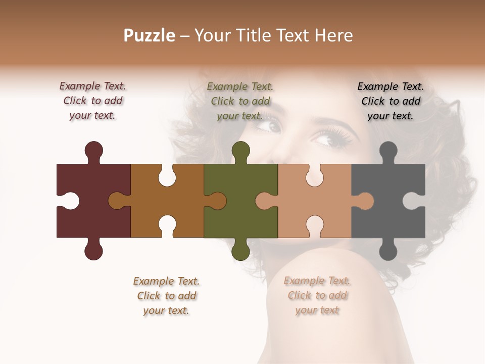 Lady Face Hands PowerPoint Template