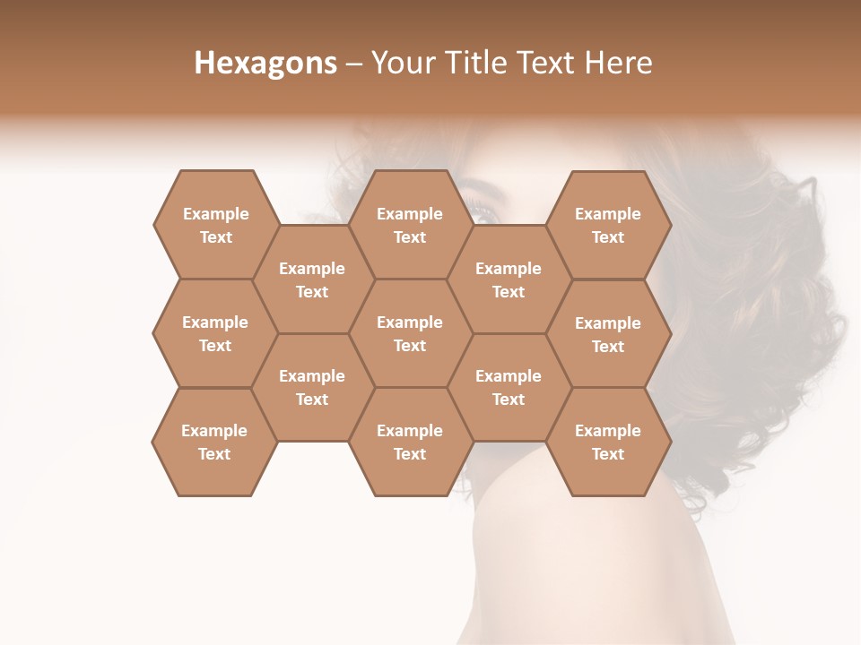 Lady Face Hands PowerPoint Template