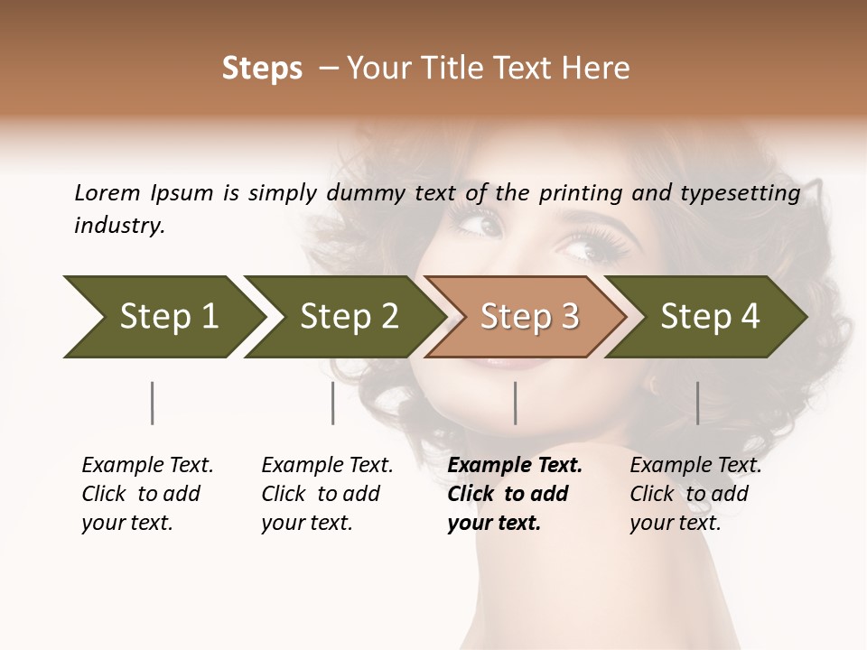 Lady Face Hands PowerPoint Template
