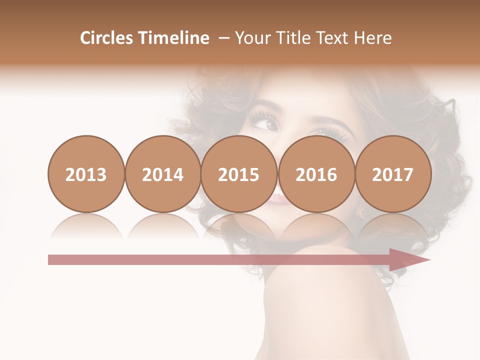 Lady Face Hands PowerPoint Template