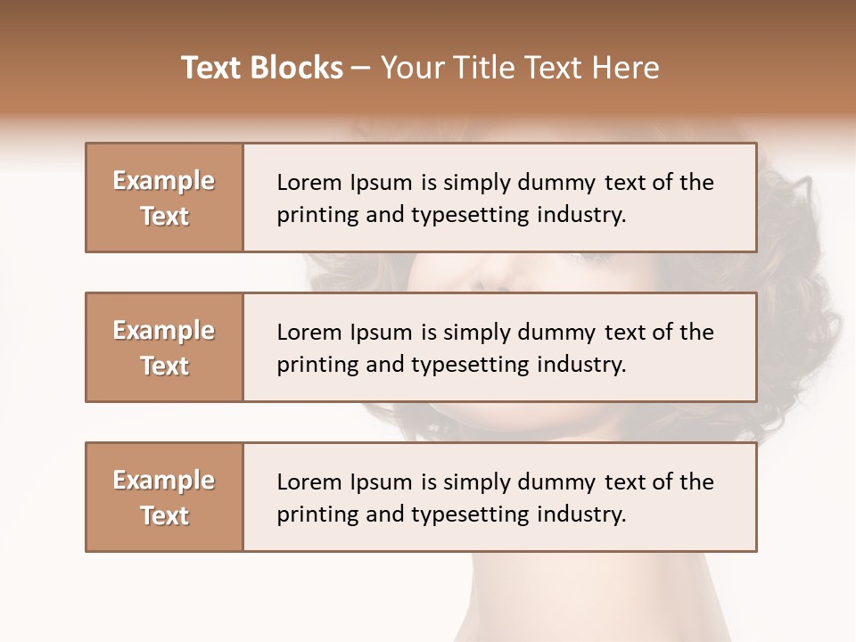 Lady Face Hands PowerPoint Template
