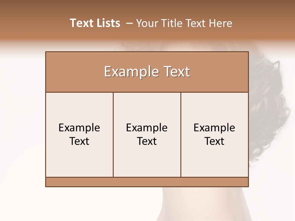 Lady Face Hands PowerPoint Template