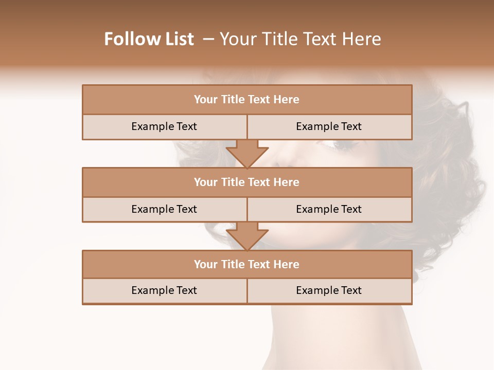 Lady Face Hands PowerPoint Template