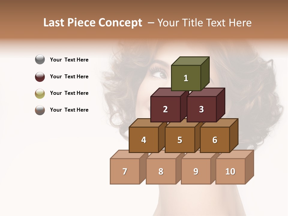 Lady Face Hands PowerPoint Template