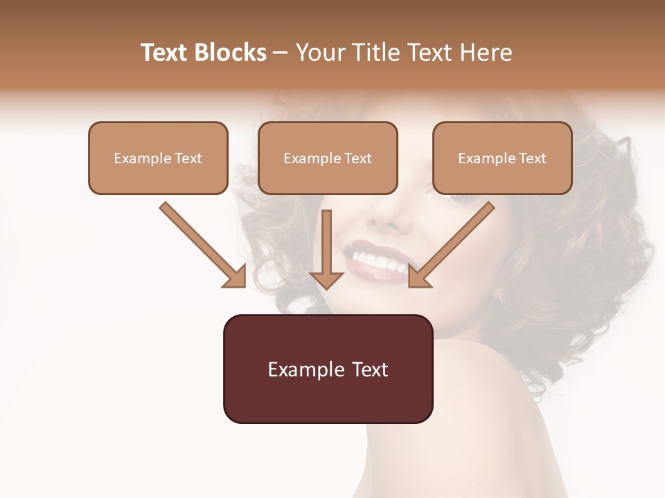 Lady Face Hands PowerPoint Template
