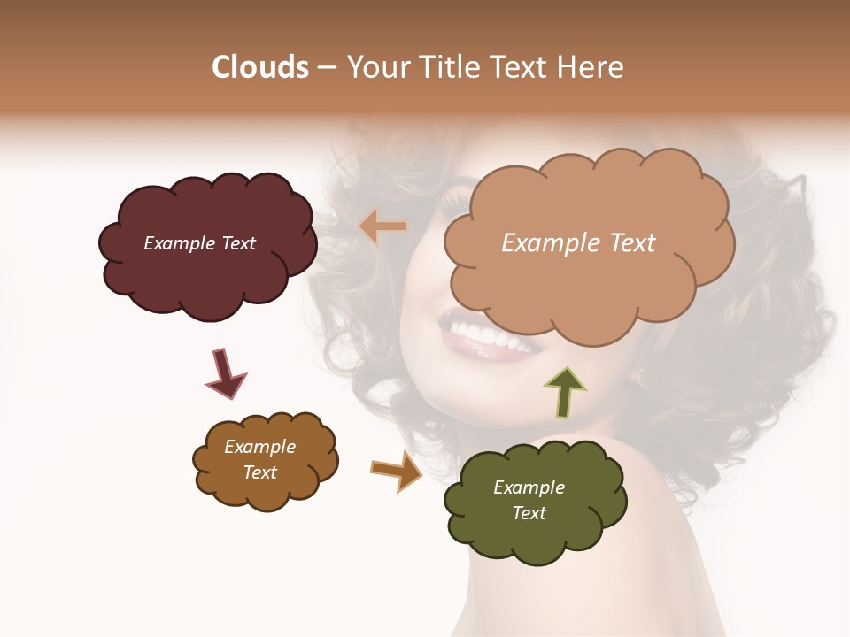 Lady Face Hands PowerPoint Template