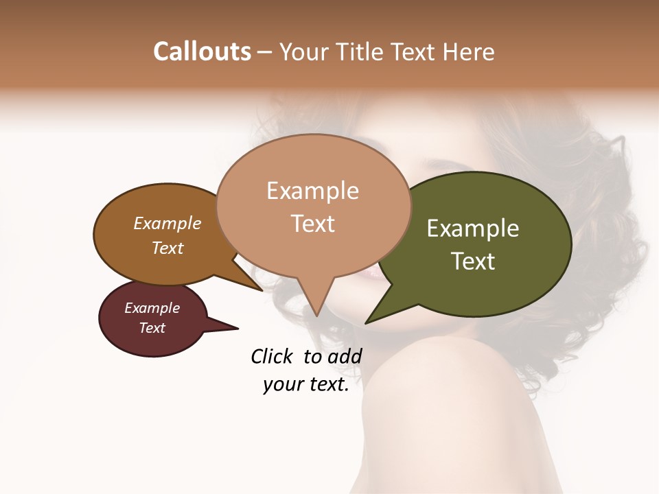 Lady Face Hands PowerPoint Template