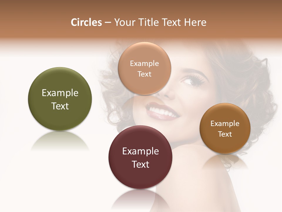 Lady Face Hands PowerPoint Template