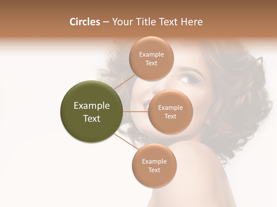 Lady Face Hands PowerPoint Template