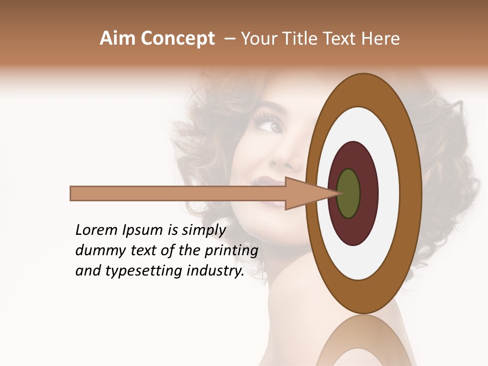 Lady Face Hands PowerPoint Template