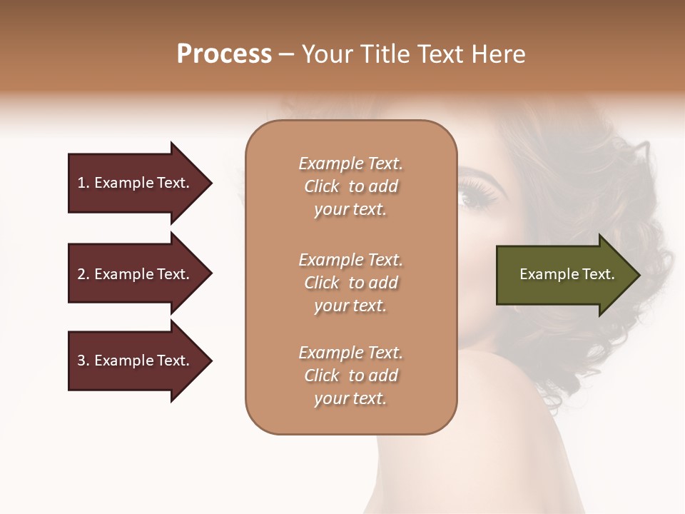 Lady Face Hands PowerPoint Template