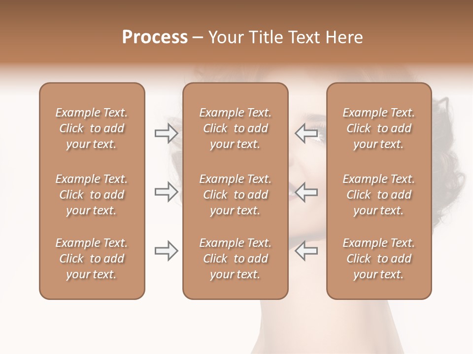 Lady Face Hands PowerPoint Template