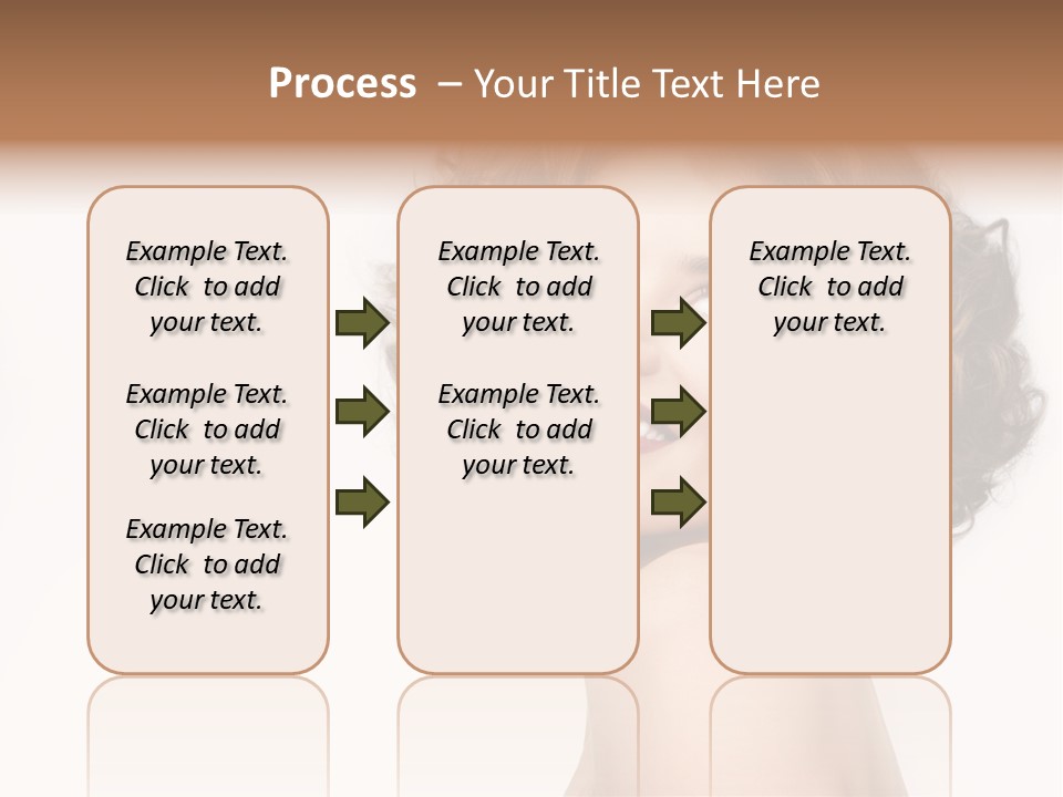 Lady Face Hands PowerPoint Template
