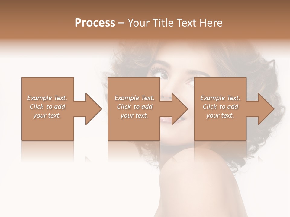 Lady Face Hands PowerPoint Template