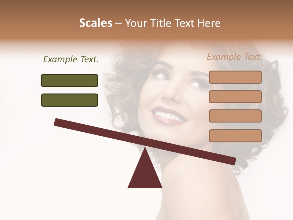 Lady Face Hands PowerPoint Template