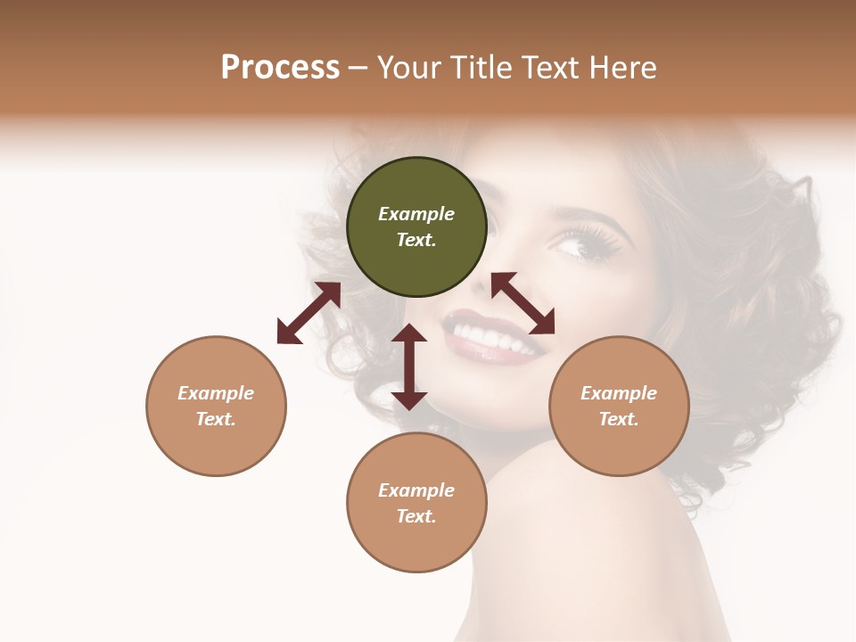 Lady Face Hands PowerPoint Template