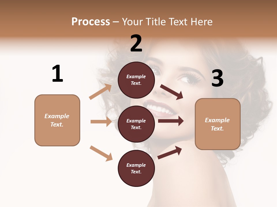 Lady Face Hands PowerPoint Template