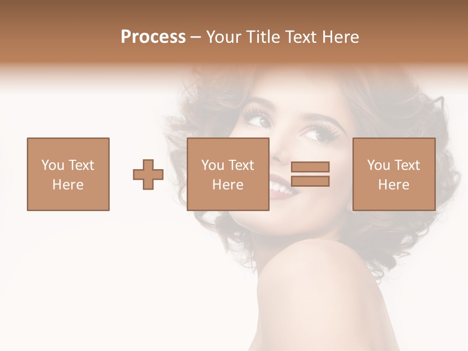 Lady Face Hands PowerPoint Template