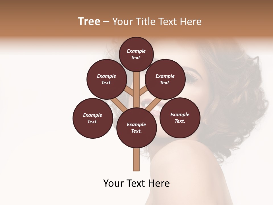 Lady Face Hands PowerPoint Template