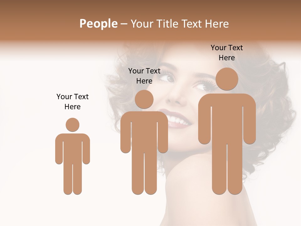 Lady Face Hands PowerPoint Template