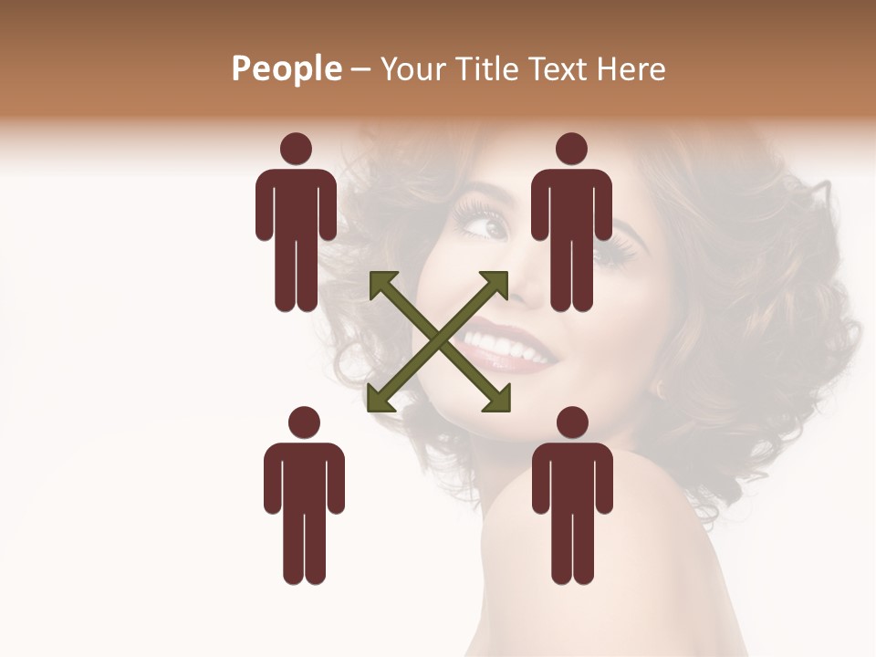 Lady Face Hands PowerPoint Template