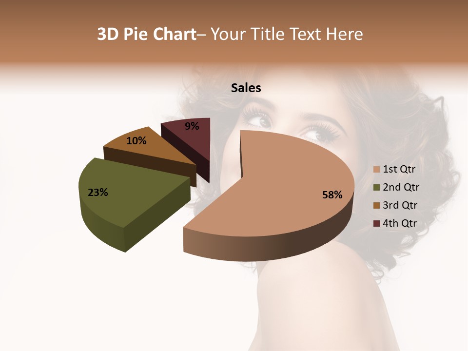 Lady Face Hands PowerPoint Template
