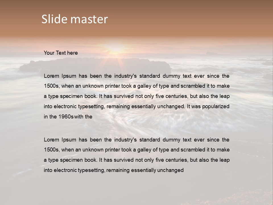 Image Focus Hole PowerPoint Template