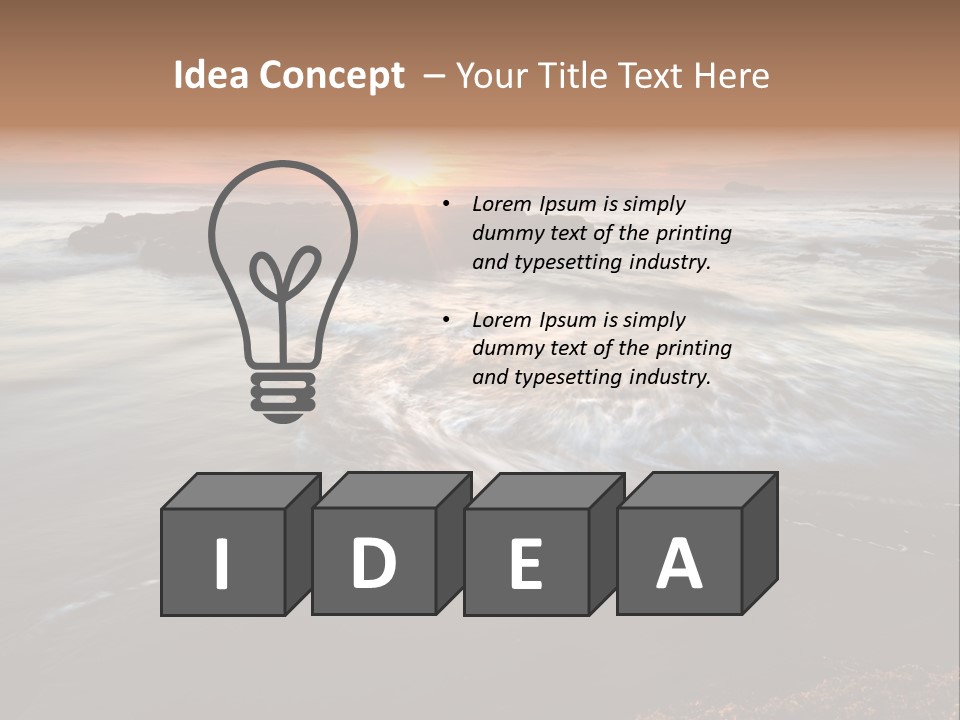 Image Focus Hole PowerPoint Template