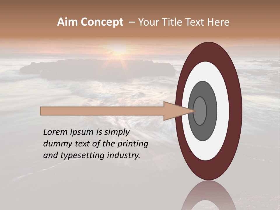 Image Focus Hole PowerPoint Template