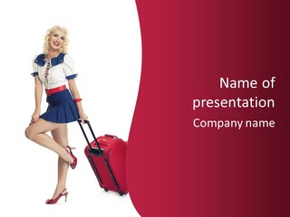 Sexy Coquette Happy PowerPoint Template