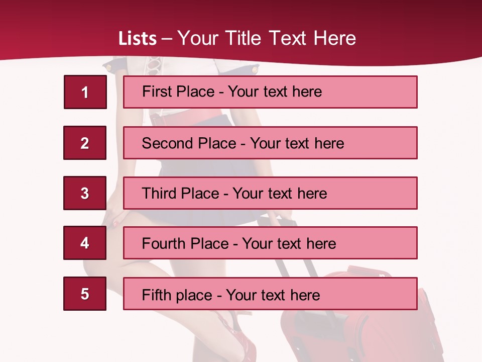 Sexy Coquette Happy PowerPoint Template